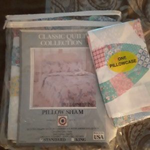 Wedding Ring Pattern Pillow Sham and Pillowcase - New